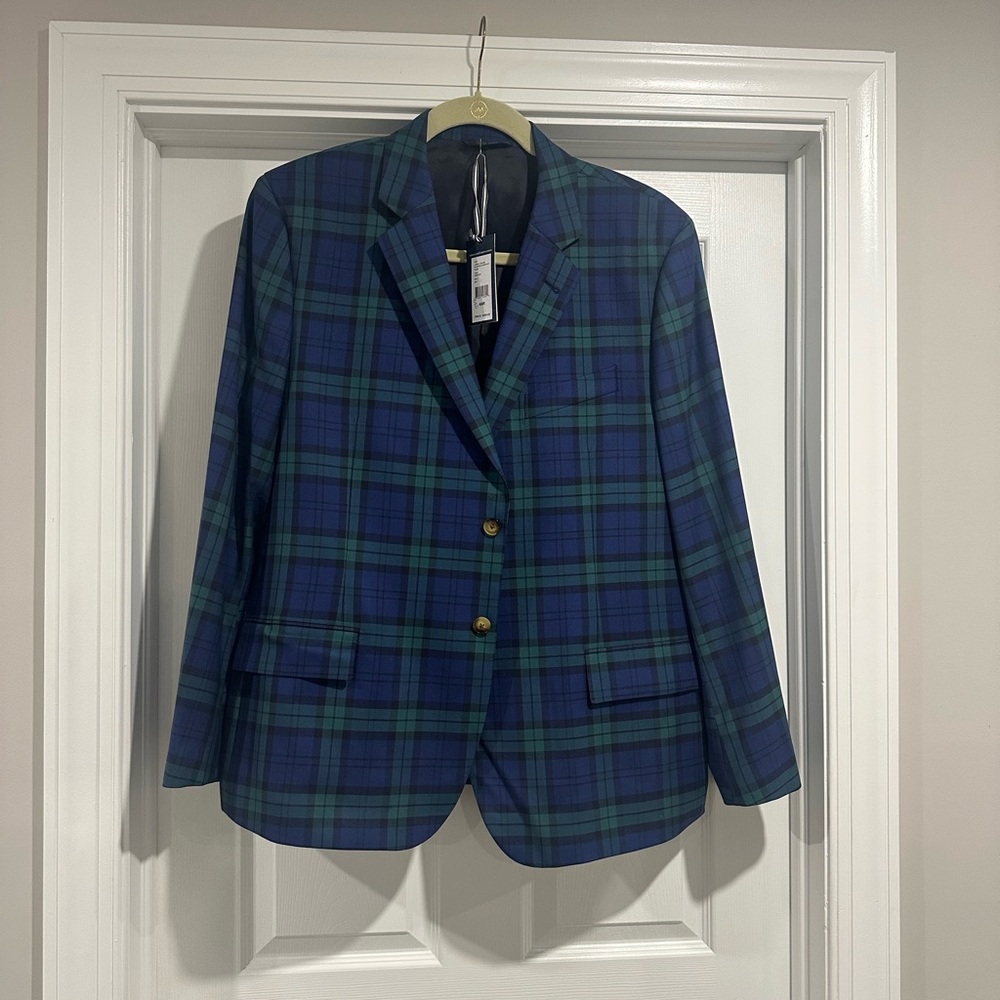 NWT Vineyard Vines Blue and Green Sport Coat 48R